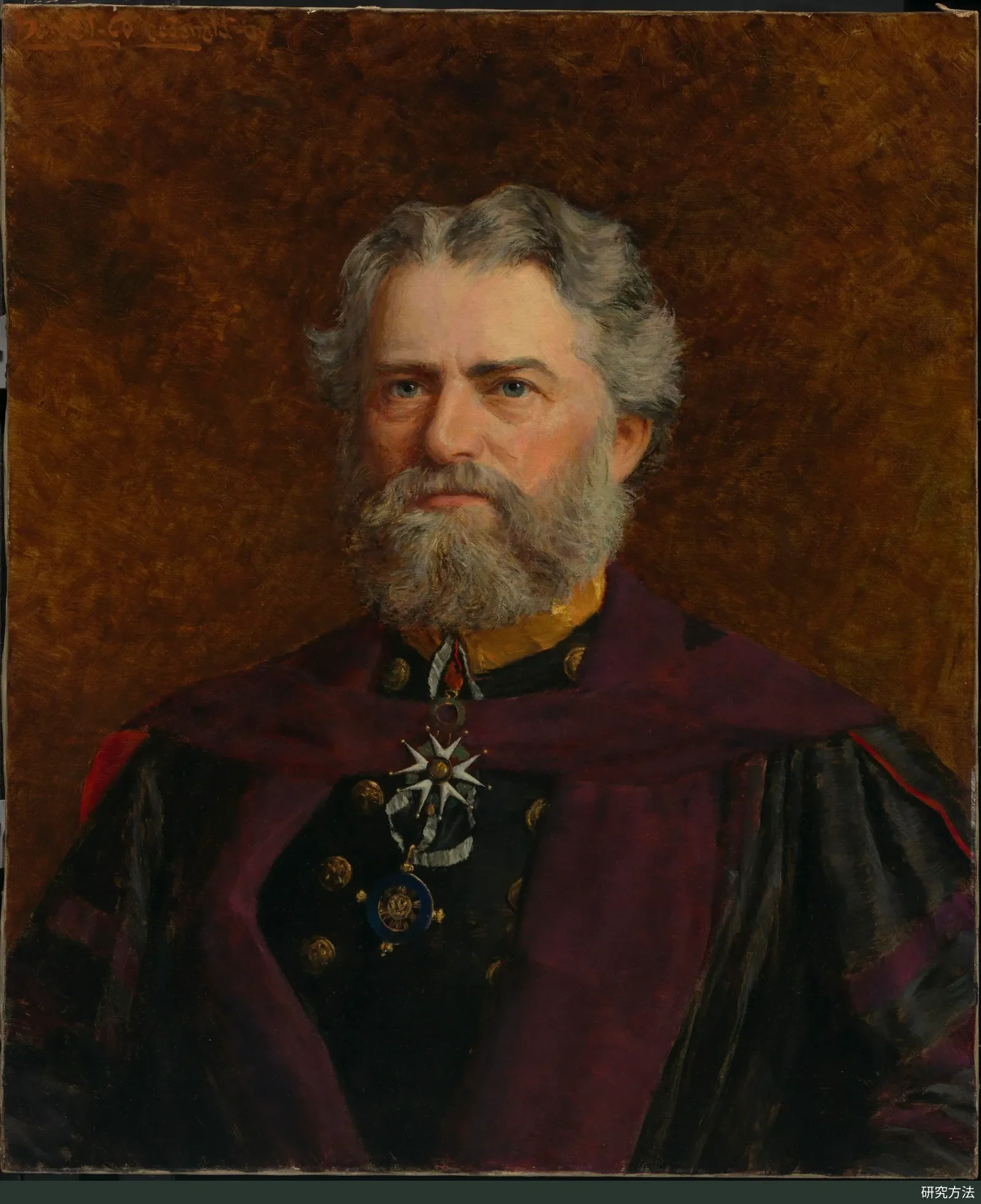 天文学家 Simon Newcomb 的肖像画,1909 年绘制,现藏美国国家肖像馆